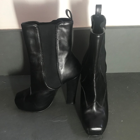 Proenza Schouler black platform booties - Picture 1 of 8